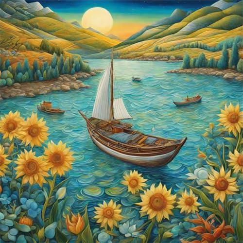 Puzzles 200 Teile Erwachsene,31x31cm Holzpuzzle, Puzzle für Erwachsenes Lernspiel Herausforderung Spielzeug 200 Teile Boot Sonnenblume Landschaft Puzzles für Erwachsene Kinder Puzzles 200 Teile Erwachsene,31x31cm Holzpuzzle, Puzzle für Erwachsenes Lernspiel Herausforderung Spielzeug 200 Teile Boot Sonnenblume Landschaft Puzzles für Erwachsene Kinder von Yeecer