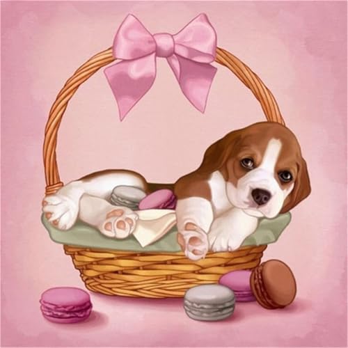 Puzzles 300 Teile Erwachsene,35x35cm Holzpuzzle, Puzzle für Erwachsenes Lernspiel Herausforderung Spielzeug 300 Teile Blumenkorb für Hunde Puzzles für Erwachsene Kinder von Yeecer