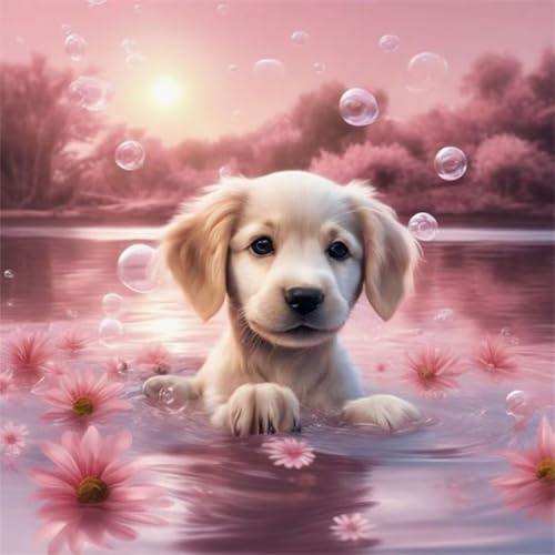 Puzzles 300 Teile Erwachsene,35x35cm Holzpuzzle, Puzzle für Erwachsenes Lernspiel Herausforderung Spielzeug 300 Teile See Hund Tier Puzzles für Erwachsene Kinder von Yeecer