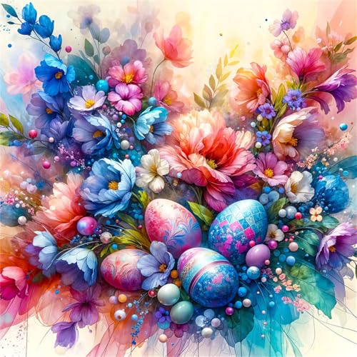Puzzles 500 Teile Erwachsene,45x45 cm Lernspiel Herausforderung Spielzeug 500 Teile Aquarellblumen Puzzles für Erwachsene von Yeecer