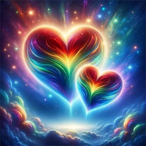 Puzzles 500 Teile Erwachsene,45x45 cm Lernspiel Herausforderung Spielzeug 500 Teile Buntes Sternenhimmel-Herz Puzzles für Erwachsene Puzzles 500 Teile Erwachsene,45x45 cm Lernspiel Herausforderung Spielzeug 500 Teile Buntes Sternenhimmel-Herz Puzzles für Erwachsene von Yeecer
