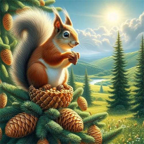 Puzzles 500 Teile Erwachsene,45x45 cm Lernspiel Herausforderung Spielzeug 500 Teile Eichhörnchenlandschaft Puzzles für Erwachsene Puzzles 500 Teile Erwachsene,45x45 cm Lernspiel Herausforderung Spielzeug 500 Teile Eichhörnchenlandschaft Puzzles für Erwachsene von Yeecer