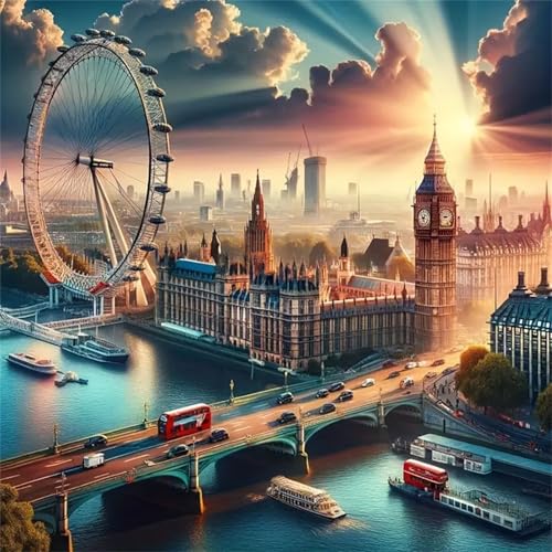 Puzzles 500 Teile Erwachsene,45x45 cm Lernspiel Herausforderung Spielzeug 500 Teile London City Bridge Puzzles für Erwachsene Puzzles 500 Teile Erwachsene,45x45 cm Lernspiel Herausforderung Spielzeug 500 Teile London City Bridge Puzzles für Erwachsene von Yeecer