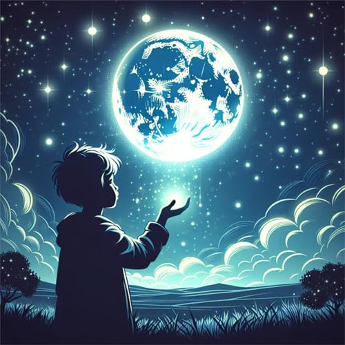 Puzzles 500 Teile Erwachsene,45x45 cm Lernspiel Herausforderung Spielzeug 500 Teile Mondlicht-Junge-Landschaft Puzzles für Erwachsene Puzzles 500 Teile Erwachsene,45x45 cm Lernspiel Herausforderung Spielzeug 500 Teile Mondlicht-Junge-Landschaft Puzzles für Erwachsene von Yeecer