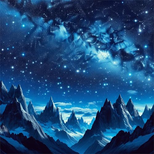 Puzzles 500 Teile Erwachsene,45x45 cm Lernspiel Herausforderung Spielzeug 500 Teile Sternenhimmel Berglandschaft Puzzles für Erwachsene von Yeecer
