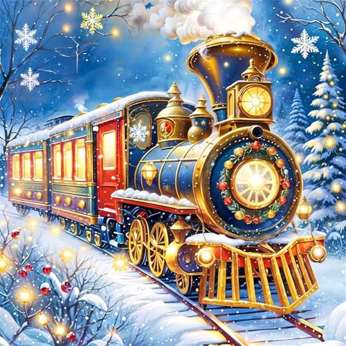 Puzzles 500 Teile Erwachsene,45x45 cm Lernspiel Herausforderung Spielzeug 500 Teile Winterzug Puzzles für Erwachsene von Yeecer