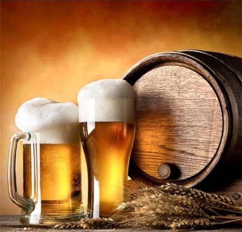 Puzzles 500 Teile Erwachsene,45x45cm Holzpuzzle, Puzzle für Erwachsenes Lernspiel Herausforderung Spielzeug 500 Teile Bierfass Puzzles für Erwachsene Kinder von Yeecer