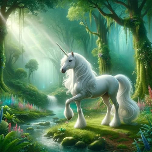 Puzzles 500 Teile Erwachsene,45x45cm Holzpuzzle, Puzzle für Erwachsenes Lernspiel Herausforderung Spielzeug 500 Teile Dschungel Weißes Einhorn Puzzles für Erwachsene Kinder Puzzles 500 Teile Erwachsene,45x45cm Holzpuzzle, Puzzle für Erwachsenes Lernspiel Herausforderung Spielzeug 500 Teile Dschungel Weißes Einhorn Puzzles für Erwachsene Kinder von Yeecer