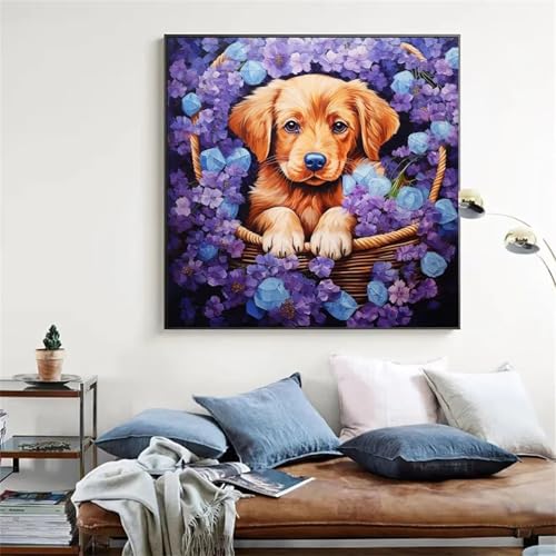 Puzzles 500 Teile Erwachsene,45x45cm Holzpuzzle, Puzzle für Erwachsenes Lernspiel Herausforderung Spielzeug 500 Teile Lila Blumenhund Puzzles für Erwachsene Kinder Puzzles 500 Teile Erwachsene,45x45cm Holzpuzzle, Puzzle für Erwachsenes Lernspiel Herausforderung Spielzeug 500 Teile Lila Blumenhund Puzzles für Erwachsene Kinder von Yeecer