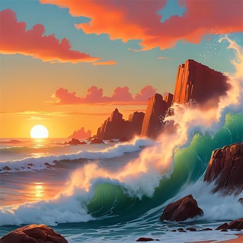 Puzzles 500 Teile Erwachsene,45x45cm Holzpuzzle, Puzzle für Erwachsenes Lernspiel Herausforderung Spielzeug 500 Teile Sonnenuntergang Meer Landschaft Puzzles für Erwachsene Kinder Puzzles 500 Teile Erwachsene,45x45cm Holzpuzzle, Puzzle für Erwachsenes Lernspiel Herausforderung Spielzeug 500 Teile Sonnenuntergang Meer Landschaft Puzzles für Erwachsene Kinder von Yeecer