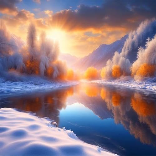 Puzzles 500 Teile Erwachsene,45x45cm Holzpuzzle, Puzzle für Erwachsenes Lernspiel Herausforderung Spielzeug 500 Teile Sonnenuntergang See Winter Puzzles für Erwachsene Kinder Puzzles 500 Teile Erwachsene,45x45cm Holzpuzzle, Puzzle für Erwachsenes Lernspiel Herausforderung Spielzeug 500 Teile Sonnenuntergang See Winter Puzzles für Erwachsene Kinder von Yeecer