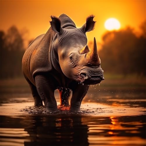 Puzzles 500 Teile Erwachsene,45x45cm Holzpuzzle, Puzzle für Erwachsenes Lernspiel Herausforderung Spielzeug 500 Teile Sonnenuntergang am Rhino Lake Puzzles für Erwachsene Kinder Puzzles 500 Teile Erwachsene,45x45cm Holzpuzzle, Puzzle für Erwachsenes Lernspiel Herausforderung Spielzeug 500 Teile Sonnenuntergang am Rhino Lake Puzzles für Erwachsene Kinder von Yeecer