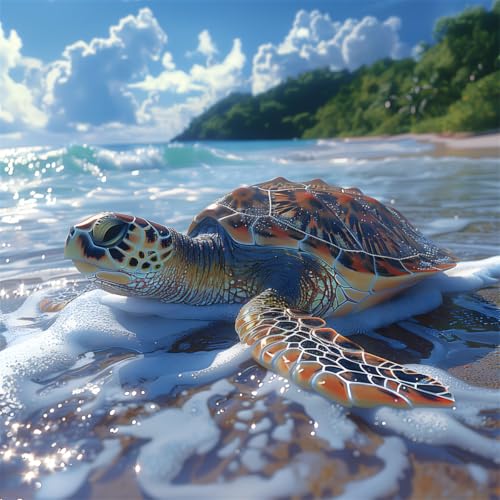 Puzzles 500 Teile Erwachsene,45x45cm Holzpuzzle, Puzzle für Erwachsenes Lernspiel Herausforderung Spielzeug 500 Teile Strand Schildkröten Tier Puzzles für Erwachsene Kinder Puzzles 500 Teile Erwachsene,45x45cm Holzpuzzle, Puzzle für Erwachsenes Lernspiel Herausforderung Spielzeug 500 Teile Strand Schildkröten Tier Puzzles für Erwachsene Kinder von Yeecer
