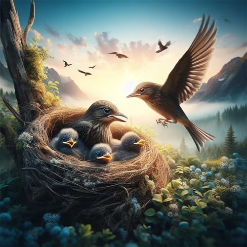 Puzzles 500 Teile Erwachsene,48x48cm Holzpuzzle, Puzzle für Erwachsenes Lernspiel Herausforderung Spielzeug 500 Teile Vogelnestfamilie Puzzles für Erwachsene Kinder Puzzles 500 Teile Erwachsene,48x48cm Holzpuzzle, Puzzle für Erwachsenes Lernspiel Herausforderung Spielzeug 500 Teile Vogelnestfamilie Puzzles für Erwachsene Kinder von Yeecer
