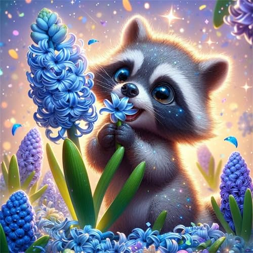 Puzzles 70 Teile Erwachsene,16x16 cm Lernspiel Herausforderung Spielzeug 70 Teile Blume Waschbär Tier Puzzles für Erwachsene von Yeecer