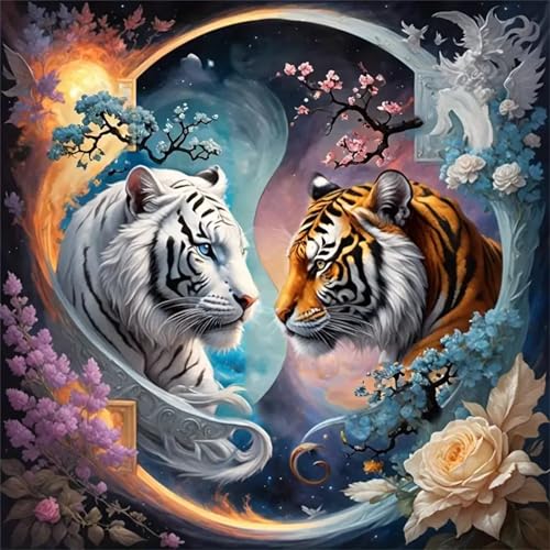 Puzzles 70 Teile Erwachsene,16x16 cm Lernspiel Herausforderung Spielzeug 70 Teile Blumentiger Puzzles für Erwachsene von Yeecer