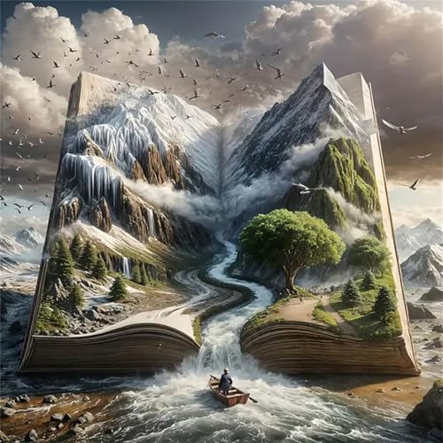 Puzzles 70 Teile Erwachsene,16x16 cm Lernspiel Herausforderung Spielzeug 70 Teile Fantastische Berglandschaft Puzzles für Erwachsene von Yeecer