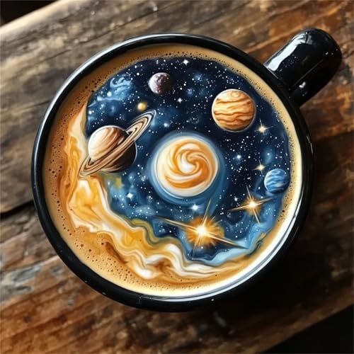 Puzzles 70 Teile Erwachsene,16x16 cm Lernspiel Herausforderung Spielzeug 70 Teile Fantasy Cosmic Coffee Puzzles für Erwachsene Puzzles 70 Teile Erwachsene,16x16 cm Lernspiel Herausforderung Spielzeug 70 Teile Fantasy Cosmic Coffee Puzzles für Erwachsene von Yeecer