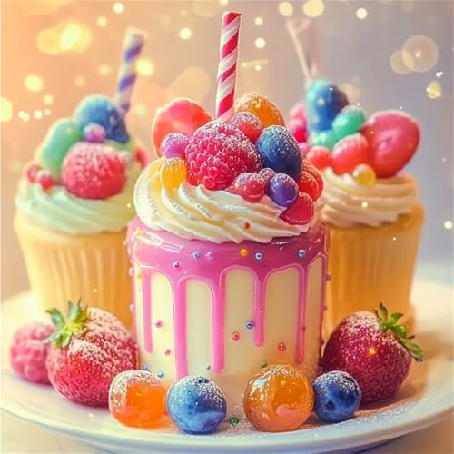 Puzzles 70 Teile Erwachsene,16x16 cm Lernspiel Herausforderung Spielzeug 70 Teile Früchtekuchen Puzzles für Erwachsene von Yeecer