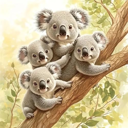 Puzzles 70 Teile Erwachsene,16x16 cm Lernspiel Herausforderung Spielzeug 70 Teile Koala-Tiere Puzzles für Erwachsene von Yeecer