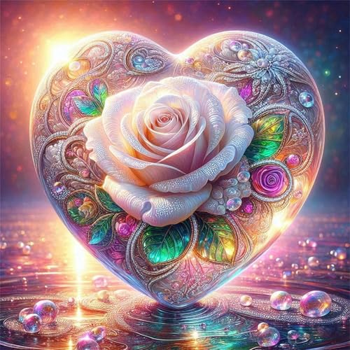 Puzzles 70 Teile Erwachsene,16x16 cm Lernspiel Herausforderung Spielzeug 70 Teile Liebe Rose Lake Puzzles für Erwachsene von Yeecer