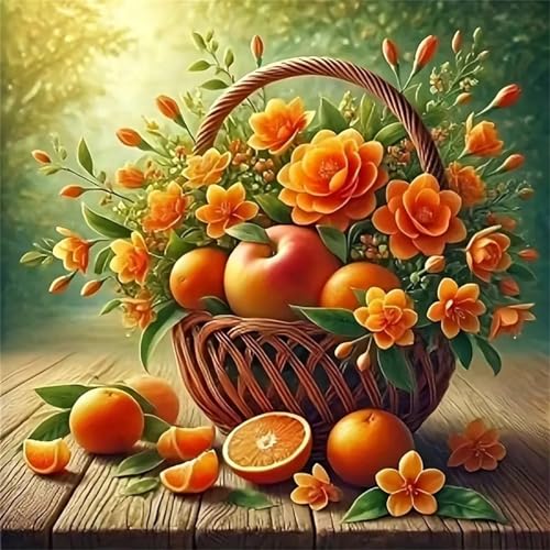 Puzzles 70 Teile Erwachsene,16x16 cm Lernspiel Herausforderung Spielzeug 70 Teile Orange Fruchtblüten Puzzles für Erwachsene von Yeecer