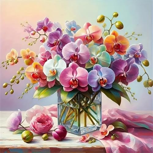Puzzles 70 Teile Erwachsene,16x16 cm Lernspiel Herausforderung Spielzeug 70 Teile Orchideenvase Puzzles für Erwachsene von Yeecer