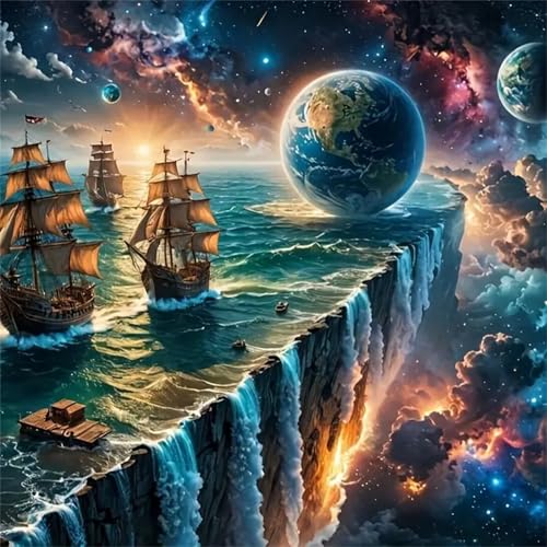 Puzzles 70 Teile Erwachsene,16x16 cm Lernspiel Herausforderung Spielzeug 70 Teile Ozean-Segelraum Puzzles für Erwachsene von Yeecer