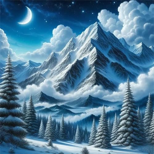 Puzzles 70 Teile Erwachsene,16x16 cm Lernspiel Herausforderung Spielzeug 70 Teile Schneebedeckte Berglandschaft Puzzles für Erwachsene von Yeecer