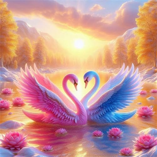 Puzzles 70 Teile Erwachsene,16x16 cm Lernspiel Herausforderung Spielzeug 70 Teile Schöne Schwanenlandschaft Puzzles für Erwachsene von Yeecer