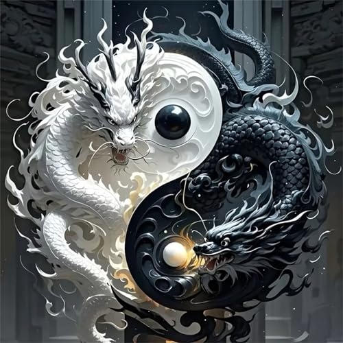 Puzzles 70 Teile Erwachsene,16x16 cm Lernspiel Herausforderung Spielzeug 70 Teile Schwarz-Weiß-Drache Puzzles für Erwachsene Puzzles 70 Teile Erwachsene,16x16 cm Lernspiel Herausforderung Spielzeug 70 Teile Schwarz-Weiß-Drache Puzzles für Erwachsene von Yeecer