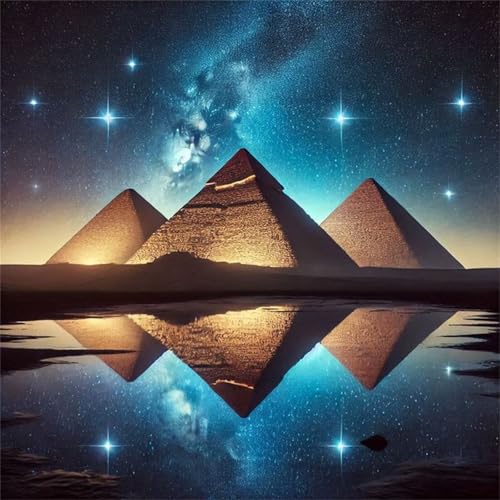 Puzzles 70 Teile Erwachsene,16x16 cm Lernspiel Herausforderung Spielzeug 70 Teile Sternenhimmel-Pyramiden Puzzles für Erwachsene von Yeecer