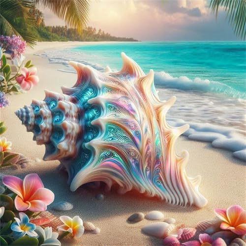 Puzzles 70 Teile Erwachsene,16x16 cm Lernspiel Herausforderung Spielzeug 70 Teile Strandmuschellandschaft Puzzles für Erwachsene von Yeecer