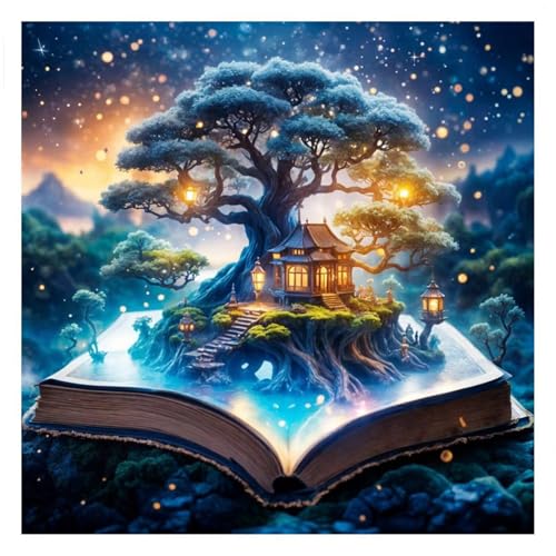 Puzzles 70 Teile Erwachsene,16x16 cm Lernspiel Herausforderung Spielzeug 70 Teile Traumbaumhaus Puzzles für Erwachsene von Yeecer
