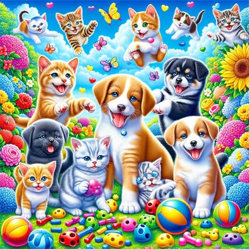 Puzzles 70 Teile Erwachsene,16x16 cm Lernspiel Herausforderung Spielzeug 70 Teile Verspielte Katzen Hunde Puzzles für Erwachsene Puzzles 70 Teile Erwachsene,16x16 cm Lernspiel Herausforderung Spielzeug 70 Teile Verspielte Katzen Hunde Puzzles für Erwachsene von Yeecer