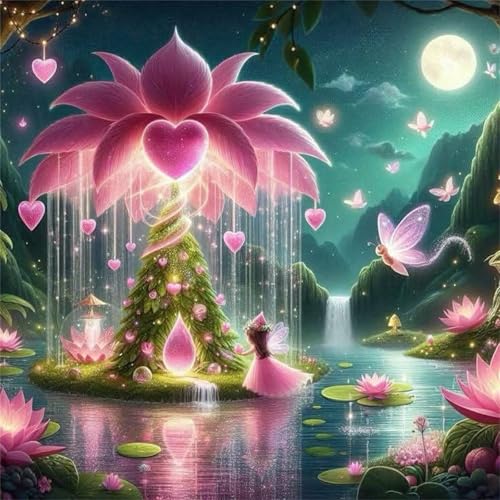 Puzzles 70 Teile Erwachsene,16x16 cm Lernspiel Herausforderung Spielzeug 70 Teile Verträumte rosa Blumen Puzzles für Erwachsene von Yeecer