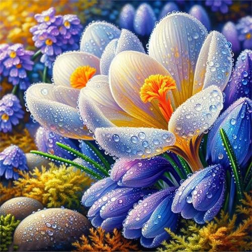 Puzzles 70 Teile Erwachsene,16x16 cm Lernspiel Herausforderung Spielzeug 70 Teile Wassertropfen Blume Puzzles für Erwachsene von Yeecer