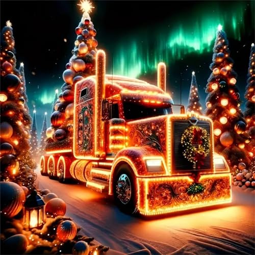 Puzzles 70 Teile Erwachsene,16x16 cm Lernspiel Herausforderung Spielzeug 70 Teile Weihnachtstruck Puzzles für Erwachsene von Yeecer