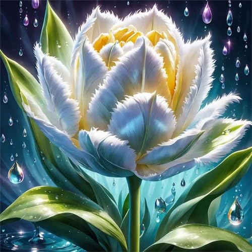 Puzzles 70 Teile Erwachsene,16x16 cm Lernspiel Herausforderung Spielzeug 70 Teile Weiße Blumen Puzzles für Erwachsene von Yeecer