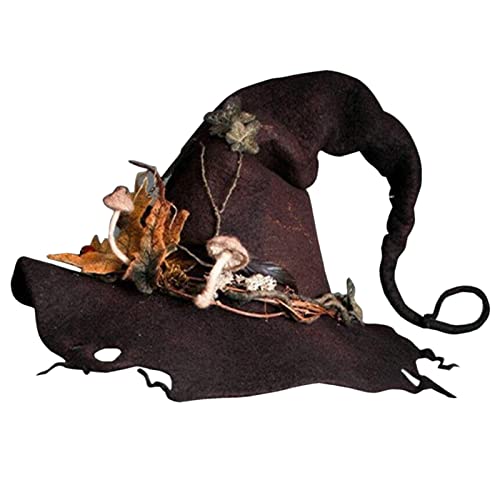 Yeeda Filz Hexenhut, Halloween Hexenhüte, Party Filz Hexenhüte, Hexenhut für Frauen Cosplay Party Requisiten Kostüm Zubehör, Maskerade Kostüm Zubehör Yeeda Filz Hexenhut, Halloween Hexenhüte, Party Filz Hexenhüte, Hexenhut für Frauen Cosplay Party Requisiten Kostüm Zubehör, Maskerade Kostüm Zubehör von Yeeda