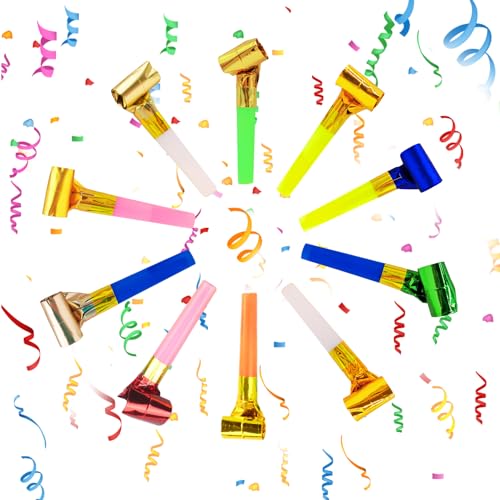Yeefunjoy 10 Stück Tröten Kindergeburtstag, Party Gebläse Krachmacher Funny Whistles Gebläse, Musikalische Jubel Spielzeug für Hochzeit Party Neujahr Party Geburtstag Kinder Party (Farbe ZufäLlig) Yeefunjoy 10 Stück Tröten Kindergeburtstag, Party Gebläse Krachmacher Funny Whistles Gebläse, Musikalische Jubel Spielzeug für Hochzeit Party Neujahr Party Geburtstag Kinder Party (Farbe ZufäLlig) von Yeefunjoy
