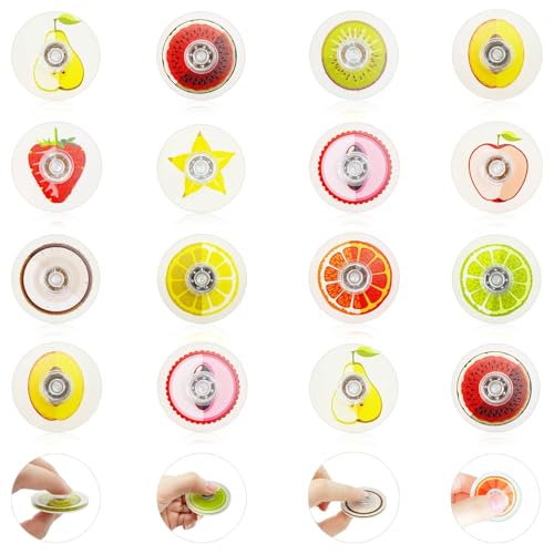 Yeefunjoy 16 Stück Fidget Spielzeug, Zappelspielzeug Sensorisches Thema Obst für Kinder Erwachsene Angst Stress Relief Fidget Fingerspielzeug Goodie Bag Stuffers Weihnachten Party Geburtstag Geschenke von Yeefunjoy
