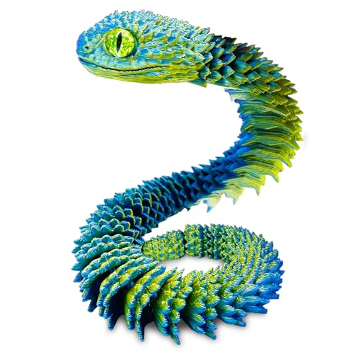 Yeefunjoy 3D Druck Schlange, Realistische Schlange Figuren Beweglicher 3D Gedruckter Schlange Tiere Flexible Schlangen Fidget Toy für Heimbüro Dekoration und Spielzeug Geschenk Erwachsene Kinder Yeefunjoy 3D Druck Schlange, Realistische Schlange Figuren Beweglicher 3D Gedruckter Schlange Tiere Flexible Schlangen Fidget Toy für Heimbüro Dekoration und Spielzeug Geschenk Erwachsene Kinder von Yeefunjoy