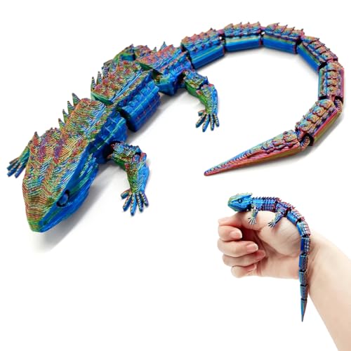 Yeefunjoy 3D Gedruckte Eidechse, Voller Beweglicher Kristall Eidechse Flexiblen Gelenken Farbwechselnd Stressabbau Eidechse KristallReptil Erwachsene Kinder Geschenke Bürodekoration Partygeschenk Yeefunjoy 3D Gedruckte Eidechse, Voller Beweglicher Kristall Eidechse Flexiblen Gelenken Farbwechselnd Stressabbau Eidechse KristallReptil Erwachsene Kinder Geschenke Bürodekoration Partygeschenk von Yeefunjoy