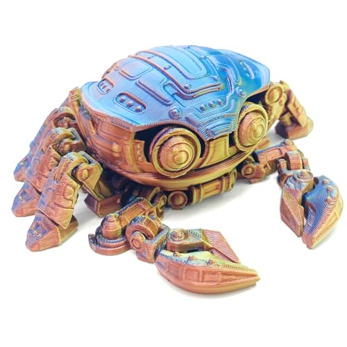 Yeefunjoy 3D Printed Krabbe, 3D-gedruckte Krabbe Realistische Beweglicher Spielzeug Krabbe Coole Cyber-Krabbe Figuren Ornament für Autos, Büros, Häuser für Erwachsene Kinder Easter Basket Filler Yeefunjoy 3D Printed Krabbe, 3D-gedruckte Krabbe Realistische Beweglicher Spielzeug Krabbe Coole Cyber-Krabbe Figuren Ornament für Autos, Büros, Häuser für Erwachsene Kinder Easter Basket Filler von Yeefunjoy