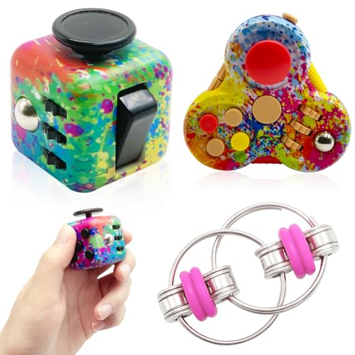 Yeefunjoy 3PCS Fidget Toys Set, Anti-Stress Würfel Cube Spielzeug, Fidget Pad Controller, Flippy Chain, Stressaubbau Nervösität Anti Angst, Party Weihnachten Geburtstagsgeschenk Kinder Erwachsene Yeefunjoy 3PCS Fidget Toys Set, Anti-Stress Würfel Cube Spielzeug, Fidget Pad Controller, Flippy Chain, Stressaubbau Nervösität Anti Angst, Party Weihnachten Geburtstagsgeschenk Kinder Erwachsene von Yeefunjoy