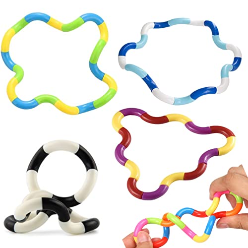Yeefunjoy 4 Stück Sensory Toys Fidget Toys Stress Relief Fidget Spielzeug, Coole Beschäftigung zum reduzieren von Stress, Depressionenen, ADS & ADHS von Yeefunjoy