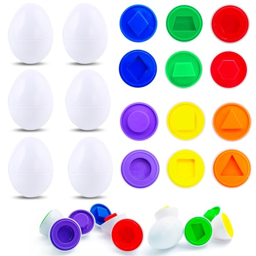 Yeefunjoy 6 Stück Passende Eier, Montessori Spielzeug Passende Eier Farbe und Form, Eierformen Bunten Entdecken Sortierer Puzzle Fähigkeiten Lernspielzeug für Kinder Weihnachten Geburtstag Geschenk Yeefunjoy 6 Stück Passende Eier, Montessori Spielzeug Passende Eier Farbe und Form, Eierformen Bunten Entdecken Sortierer Puzzle Fähigkeiten Lernspielzeug für Kinder Weihnachten Geburtstag Geschenk von Yeefunjoy