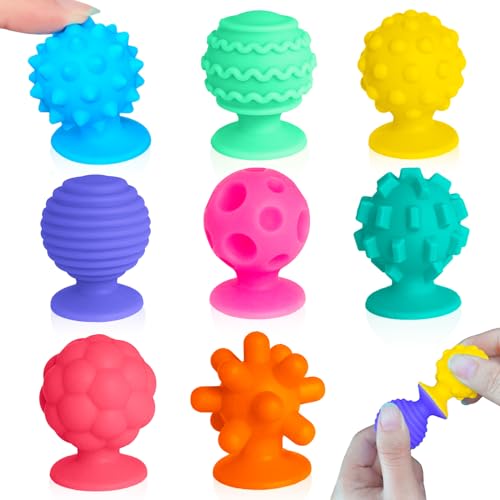 Yeefunjoy 8 Stück Saugnapf Fidget Spielzeug, Silikon Saugnapf Puzzle Spiel Sensorisches Spielzeug Montessori Silica Badespielzeug, Tischspielzeug Baby Saugnapf Ostern Weihnachten Geschenke Party Favor Yeefunjoy 8 Stück Saugnapf Fidget Spielzeug, Silikon Saugnapf Puzzle Spiel Sensorisches Spielzeug Montessori Silica Badespielzeug, Tischspielzeug Baby Saugnapf Ostern Weihnachten Geschenke Party Favor von Yeefunjoy