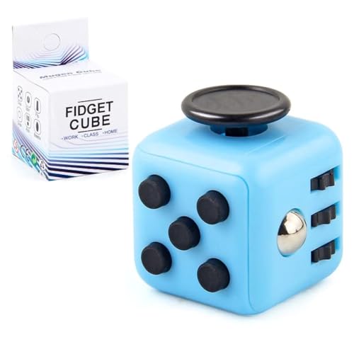 Blau Anti-Stress Würfel Spielzeug, Anti-Estrees Würfel mit 6 Seiten Funktion für Kinder und Erwachsene Stressaubbau bei Nervösität Blau Anti-Stress Würfel Spielzeug, Anti-Estrees Würfel mit 6 Seiten Funktion für Kinder und Erwachsene Stressaubbau bei Nervösität von Yeefunjoy